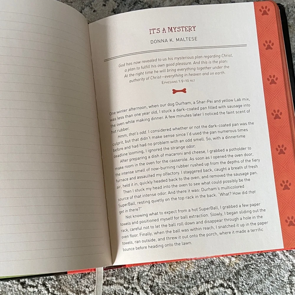 Barbour Dog Lover's Devotional Journal - Red and Black